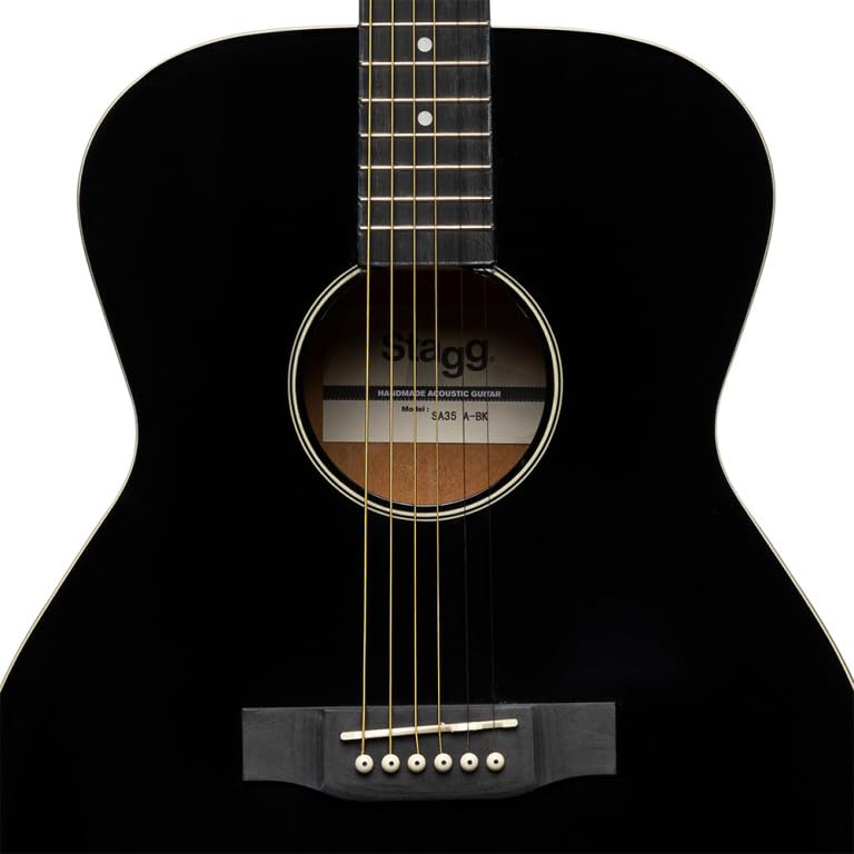 Amazon.co.jp: STAGG 6弦アコースティックギター 右 (SA35 A-BK
